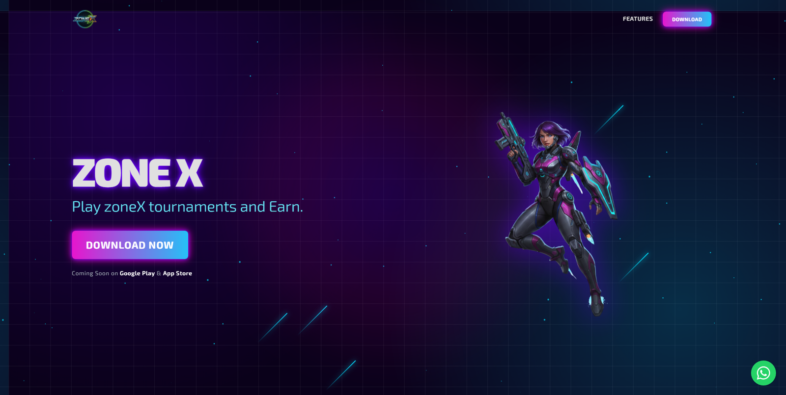 Zonex — Legendary Landing Page